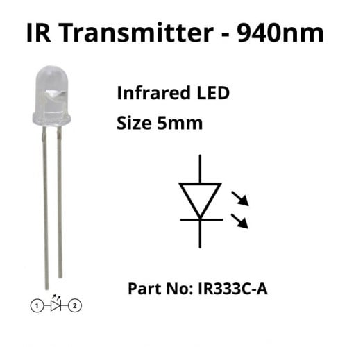 Infrared Tx and Rx LED Pair (10 Pack) Micro Robotics